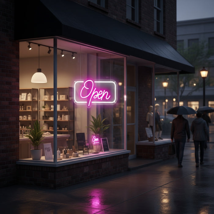 Open Neon Sign