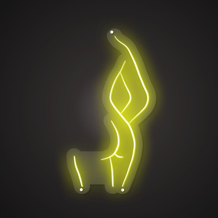 Shimmering Neon Stylish Contour Showcase