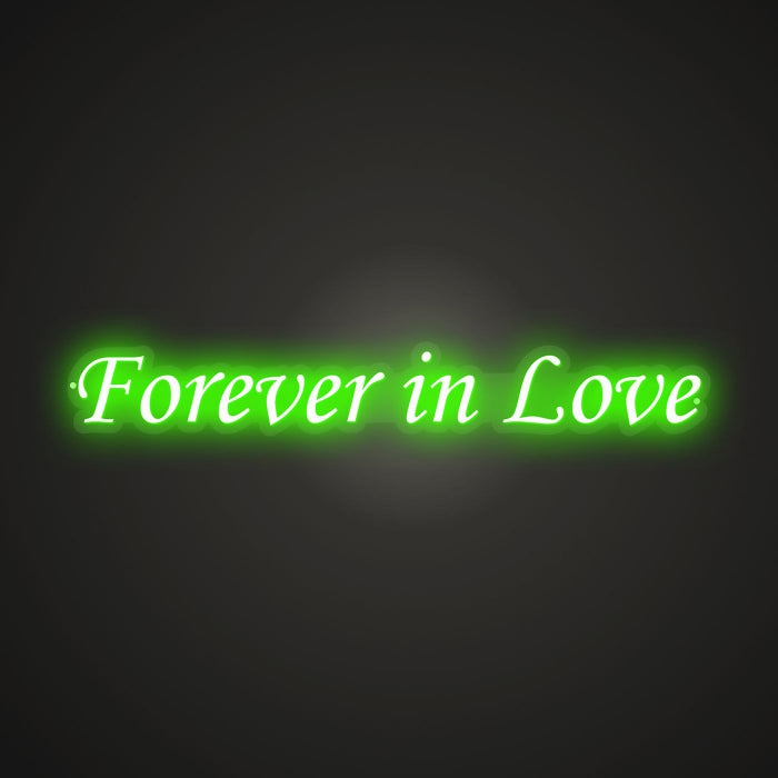 Shimmering Neon Lifelong Infatuation Sign