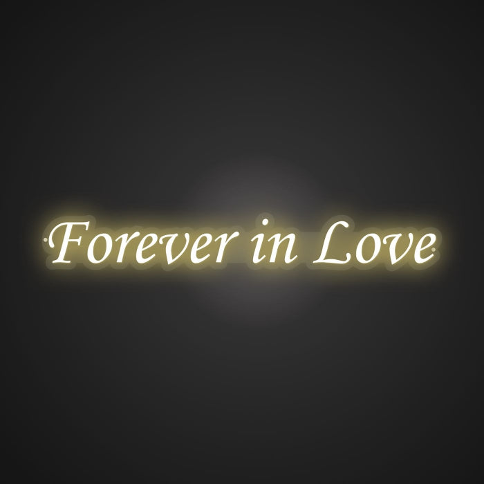 Illuminated Forever in Love Neon Commitment