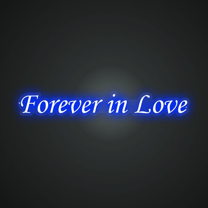 Neon Emblem of Timeless Love Sign