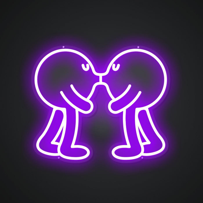Neon Emblem of Passionate Expression