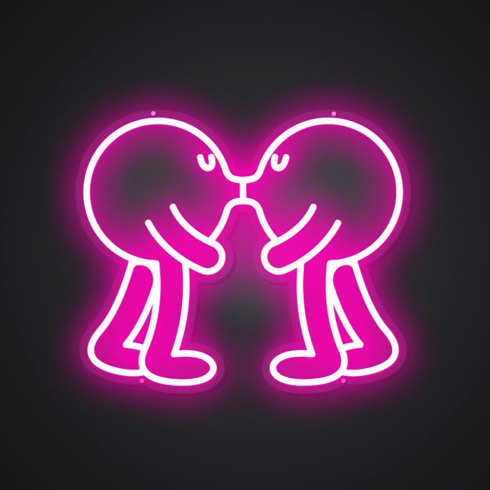 Glistening Neon Lip Symbol