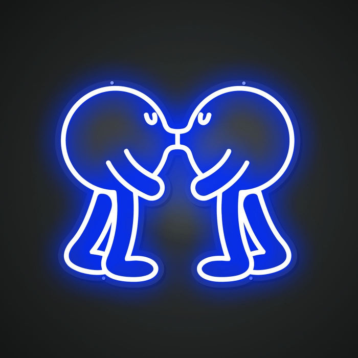 Neon Lightboard for Romantic Kisses