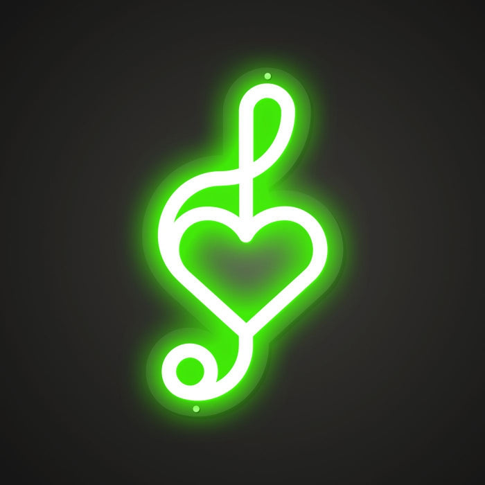 Neon Lightboard for Musical Symbols