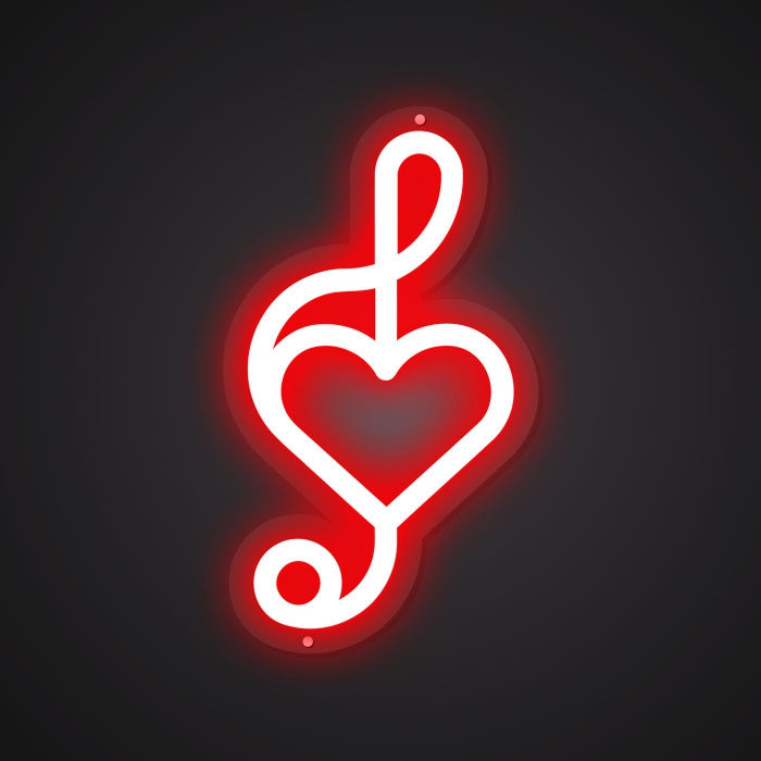 Dazzling Neon Sonic Note Sign