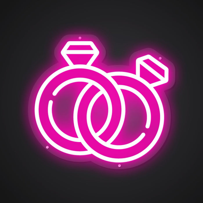 Glistening Neon Amorous Circle Marker