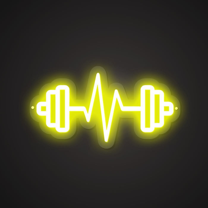 Dazzling Neon Powerlifting Sign