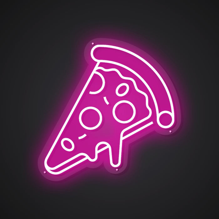 Neon Visual of Irresistible Slices