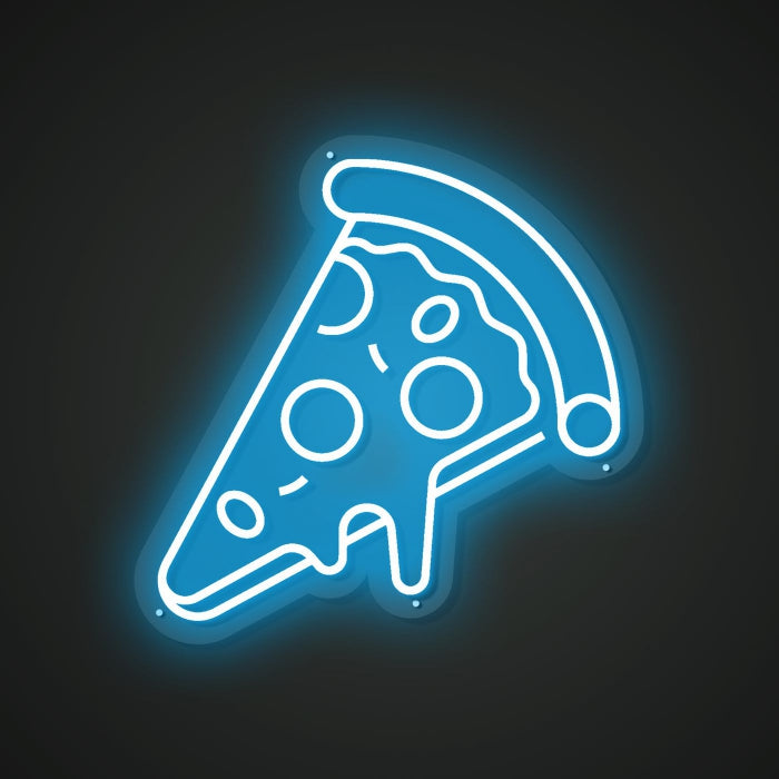 Glistening Neon Yummy Pizza Indicator