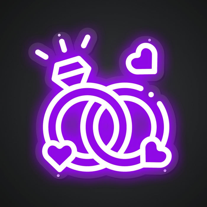 Glowing Neon Sparkling Pledge Display