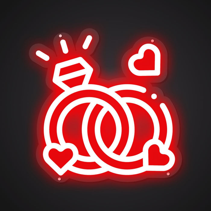 Neon Visual of the Glittering Band