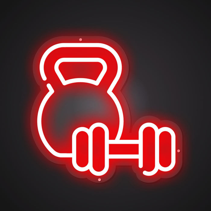 Radiant Neon Dumbbell combination Glow