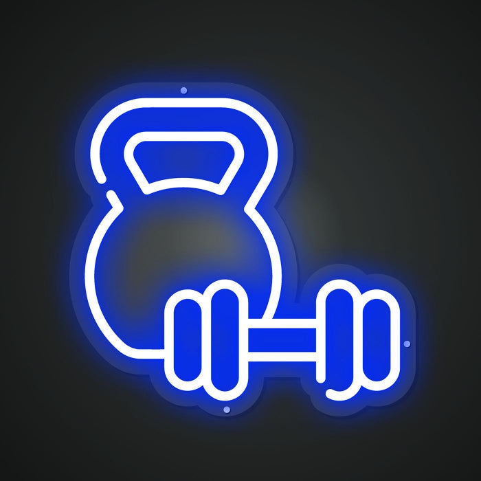 Neon Lightboard for Dumbbell Combinations