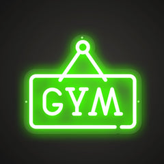 Neon-pumped Gym Sign
