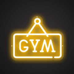 Neon Visual of the Gym Vibe