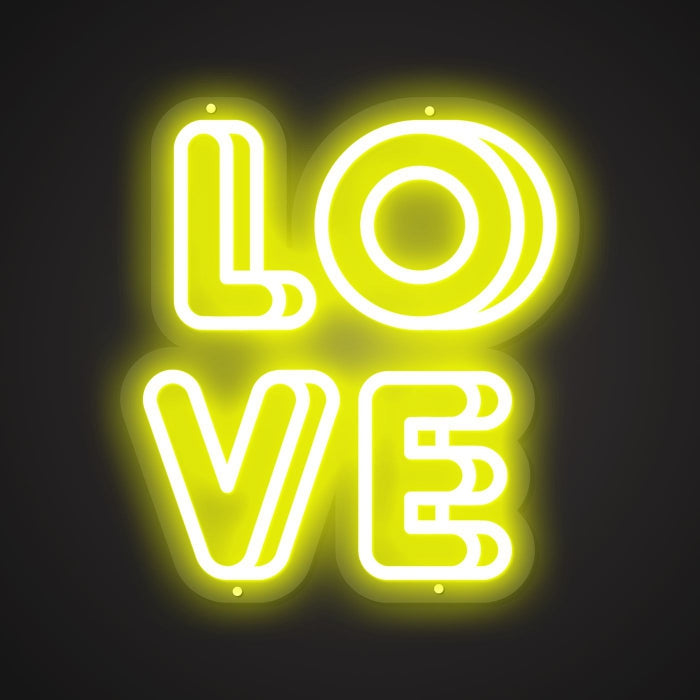 Dazzling Neon Loving Assemblage Sign