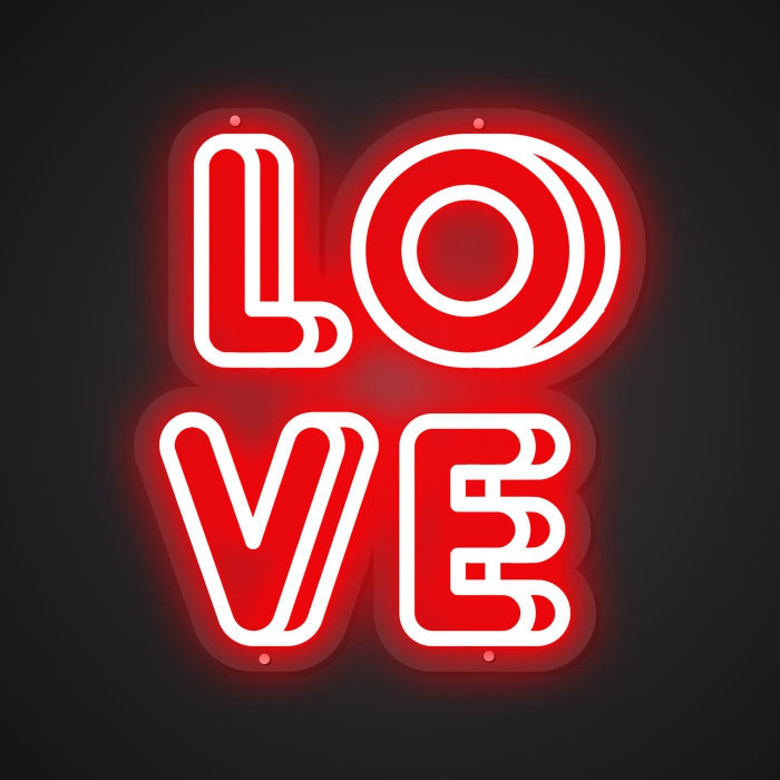 Radiant Neon Love Neon signs Glow