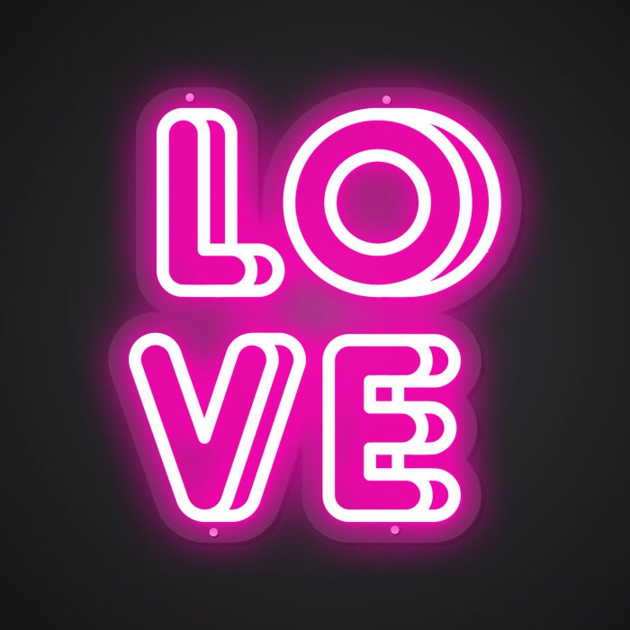 Glistening Neon Amorous Gallery Marker