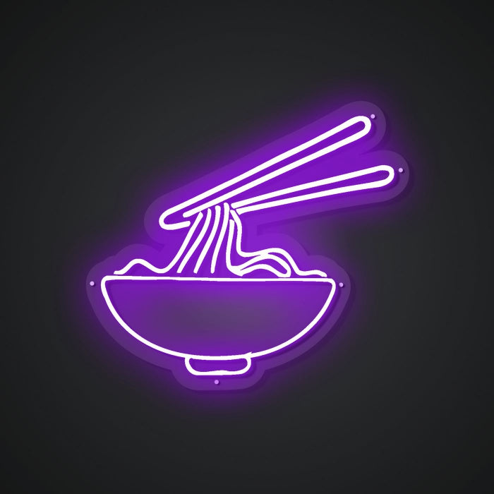 Glowing Neon Strand Dish Display