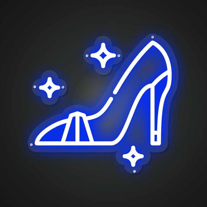 Neon Lightboard for Elegant Footwear
