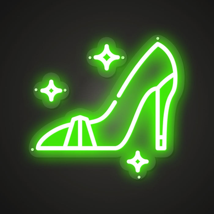 Neon-embellished High heels Sign