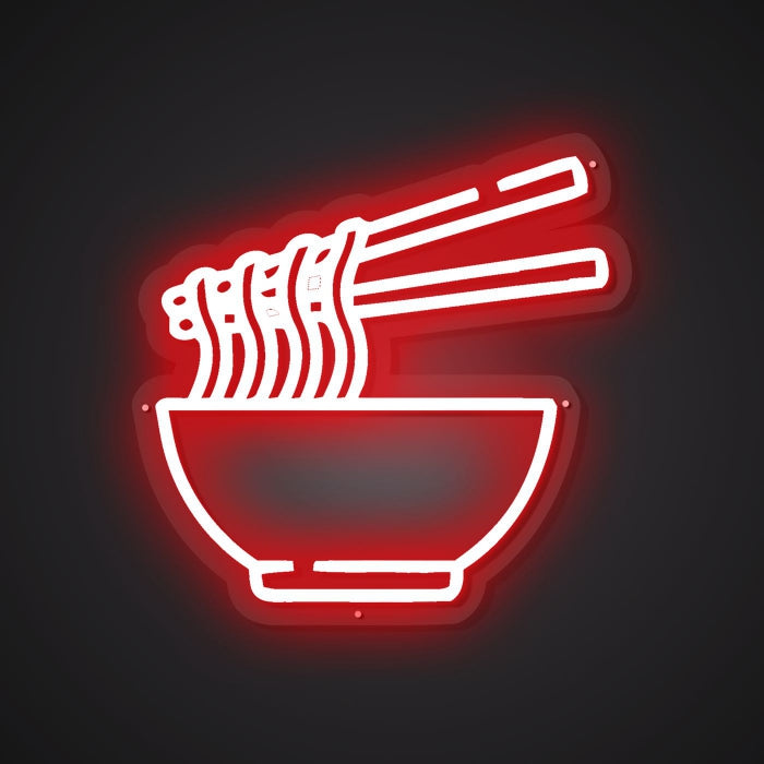 Dazzling Neon Packed Noodle Sign