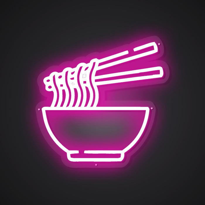 Neon Visual of Steamy Delights