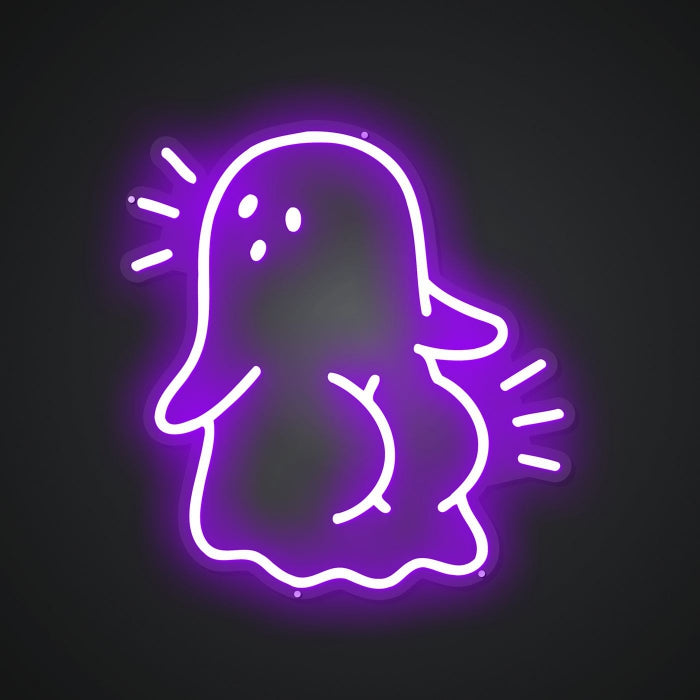 Neon Emblem of the Rear End