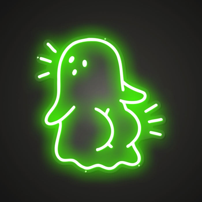 Neon-rounded Buttocks Sign