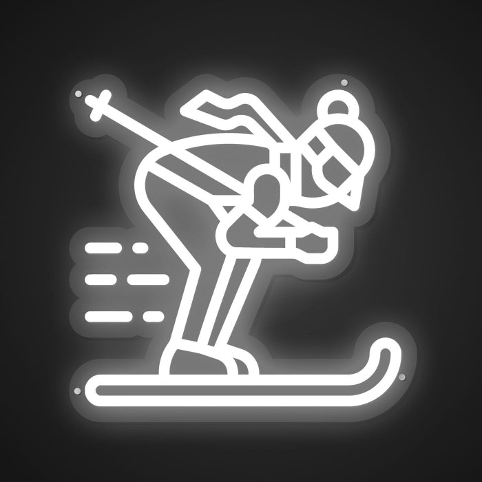 Illuminated Skiing Neon Rush
