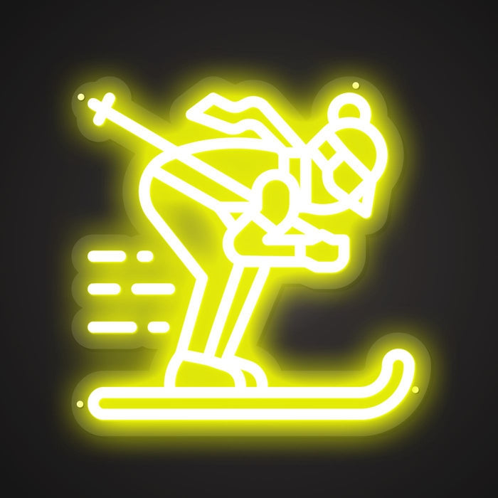 Dazzling Neon Slope Thrill Sign