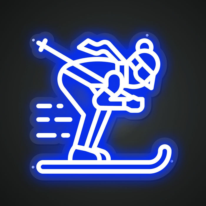 Neon Lightboard for Skiing Excitement