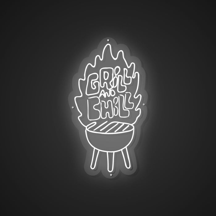 Neon Emblem of Smoky Goodness