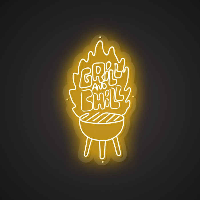 Dazzling Neon Barbecue Sign