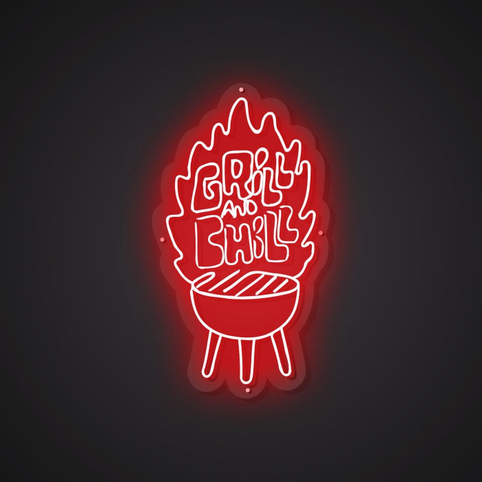 Neon Visual of Juicy Roasts