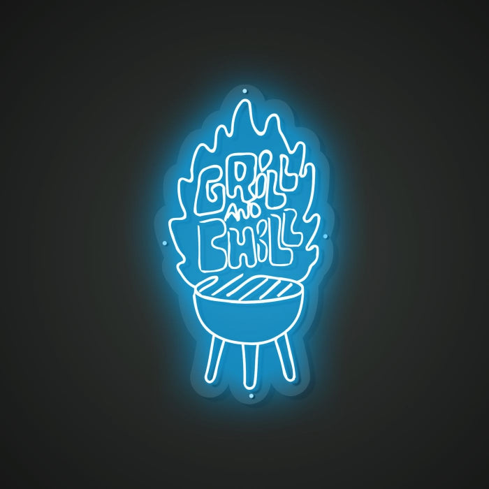Neon Lightboard for Flame-kissed Eats