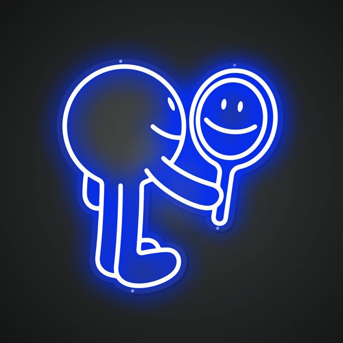 Neon Lightboard for Mirror Moments