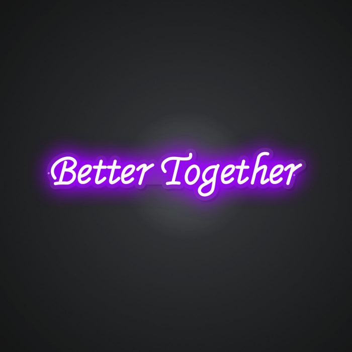 Glowing Neon Harmonious Unity Display