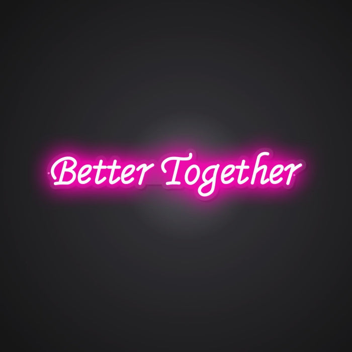 Neon Visual of the Perfect Pair