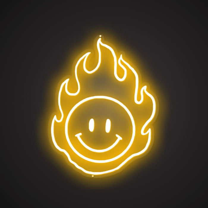 Neon Visual of the Scorching Grin