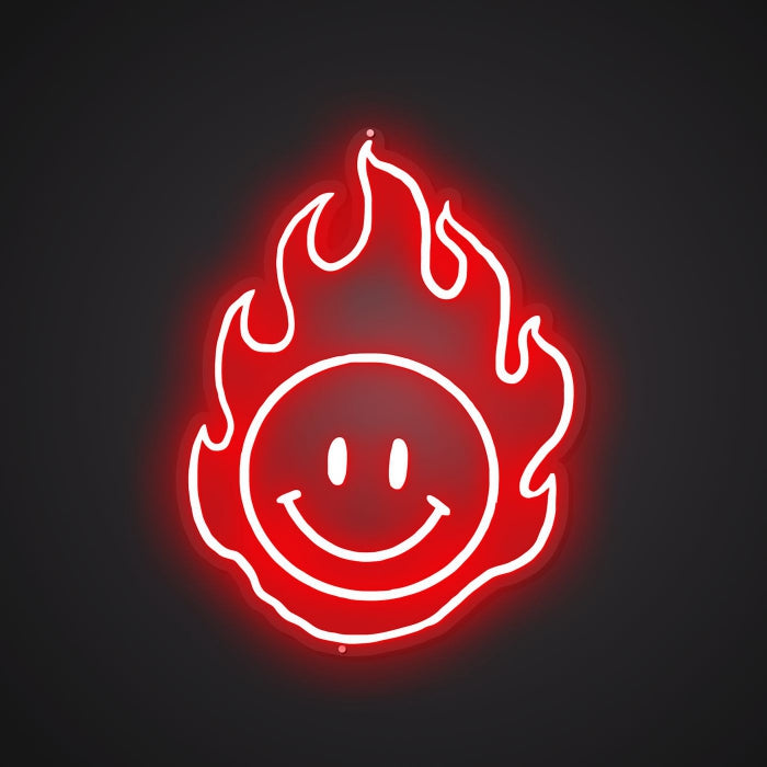 Radiant Neon Flaming Cheer Glow