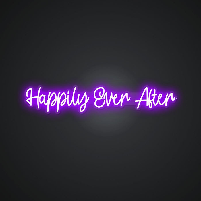 Glowing Neon Fairy-tale Ending Display