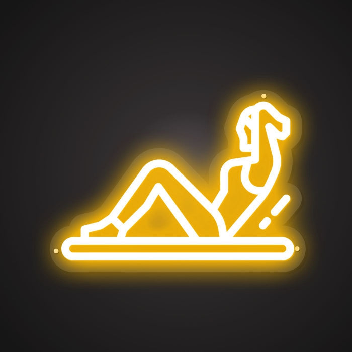 Shimmering Neon Backward Repose Showcase