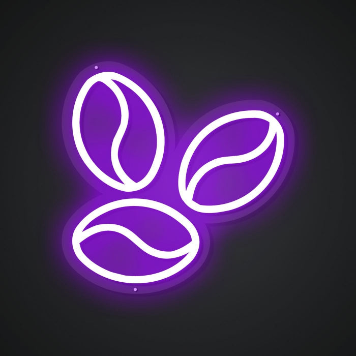 Neon-roasted Bean Beauty Sign