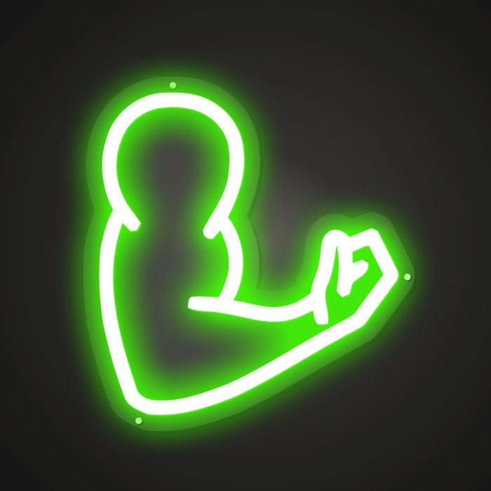 Neon Lightboard for Muscular Excellence