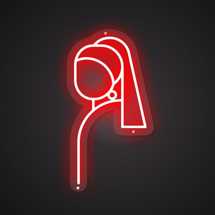 Radiant Neon Artistic Pearl Earring Glow