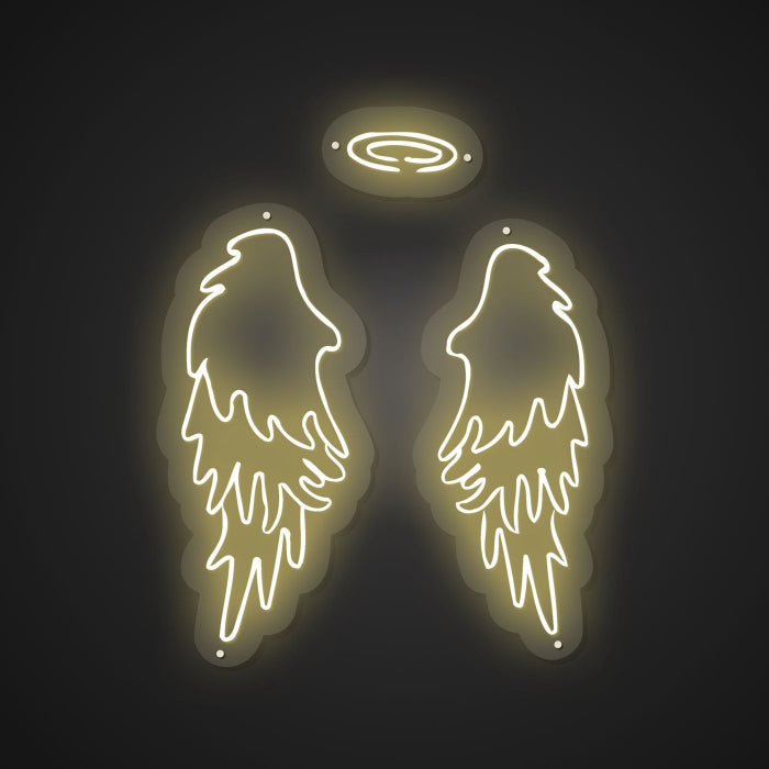 Neon Emblem of Heavenly Flight