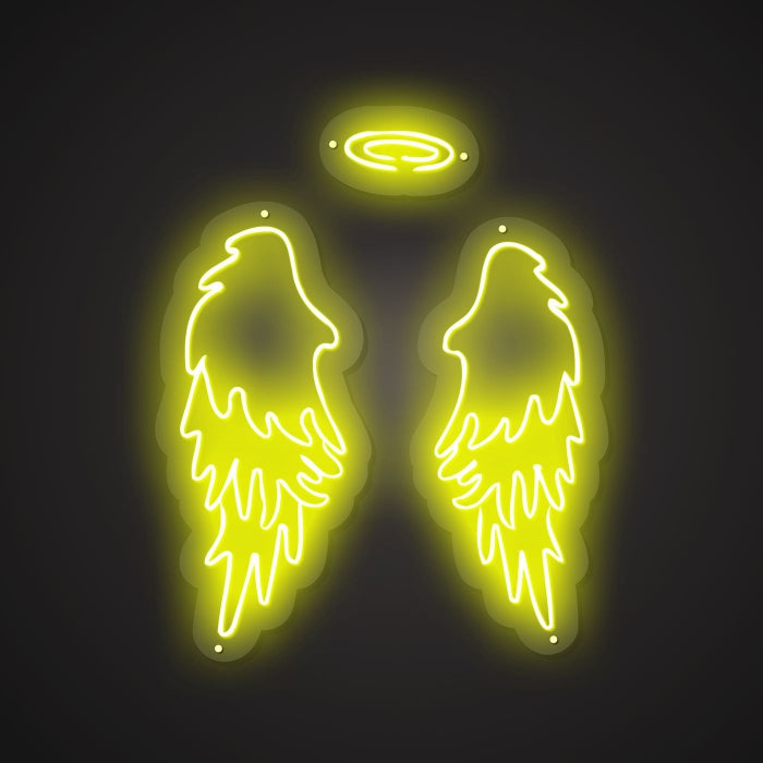 Illuminated Angel wings Neon Grace