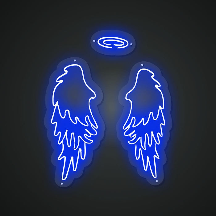 Radiant Neon Angel wings Glow